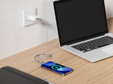 Emerald 6ft 4-in-1 Braided USB-A & Type-C to Lightning & Type-C, Fast Charging & Data Syncing Cable