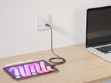 Emerald 6ft Braided USB-A or USB-C to USB-C (Type-C), Fast Charging & Data Syncing Cable
