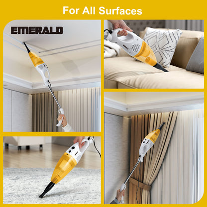 Emerald 500W Vacuum Cleaner, 14,000Pa Suction Power, HEPA Filter, Lightweight Portable Design, 1.2L Dust Cup