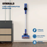 Emerald 150W Wireless Vacuum Cleaner, 8KPa Suction Power, Washable HEPA Filter, 0.3L Dust Cup