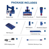 Emerald 150W Wireless Vacuum Cleaner, 8KPa Suction Power, Washable HEPA Filter, 0.3L Dust Cup
