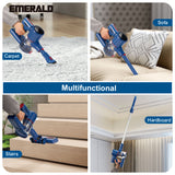 Emerald 150W Wireless Vacuum Cleaner, 8KPa Suction Power, Washable HEPA Filter, 0.3L Dust Cup