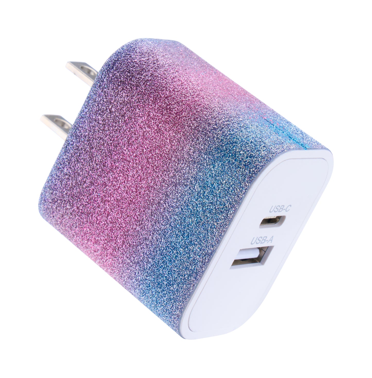 Emerald 20W PD, 2 Port Adapter and 6ft Type-C to Lightning, Fast Charge, Braided Cable for Apple Devices