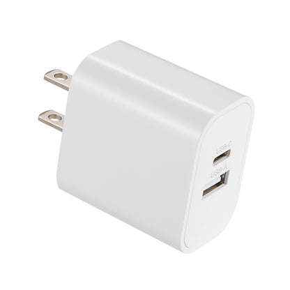 Emerald 20W PD, 2 Port Adapter and 6ft Type-C to Lightning, Fast Charge, Braided Cable for Apple Devices